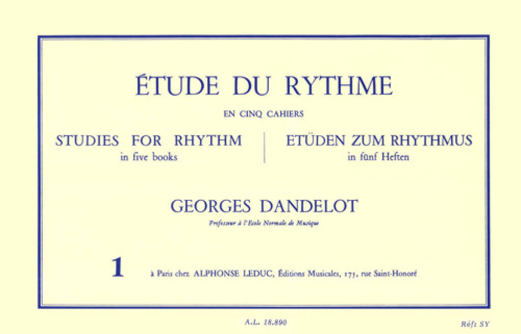Etude du Rhythme, by Georges Dandelot