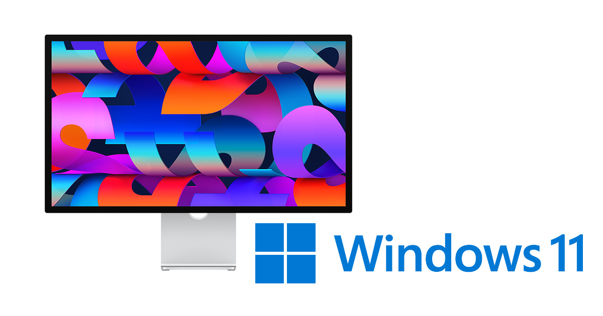 Apple Studio Display will work fine with your Windows PC